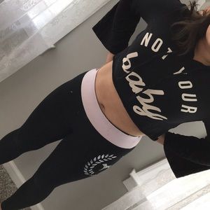 Papaya not your baby sweatshirt cropped